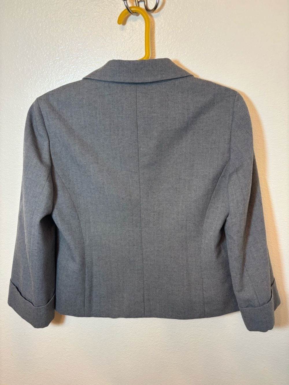 LOFT Gray Tailored One-Button minimalist business Blazer - Picture 6 of 7